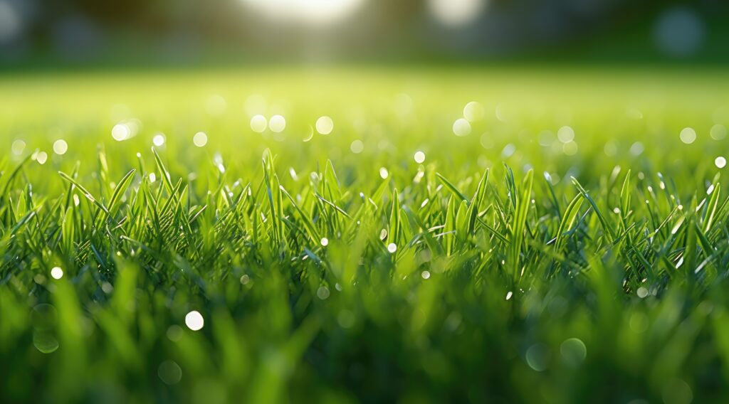 vecteezy ai generated a photo of a green lawn at the grass green lawn 35822087